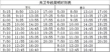 朱衛(wèi)線高速最新時刻表重磅更新??出發(fā)前必看！